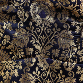 Blue - brocade silk banarasi stitched blouse 04