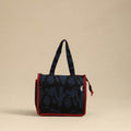 Blue Handcrafted Cotton Small Hand Bag