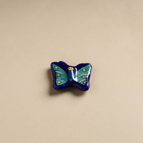 Butterfly - Original Blue Pottery Ceramic Fridge Magnet