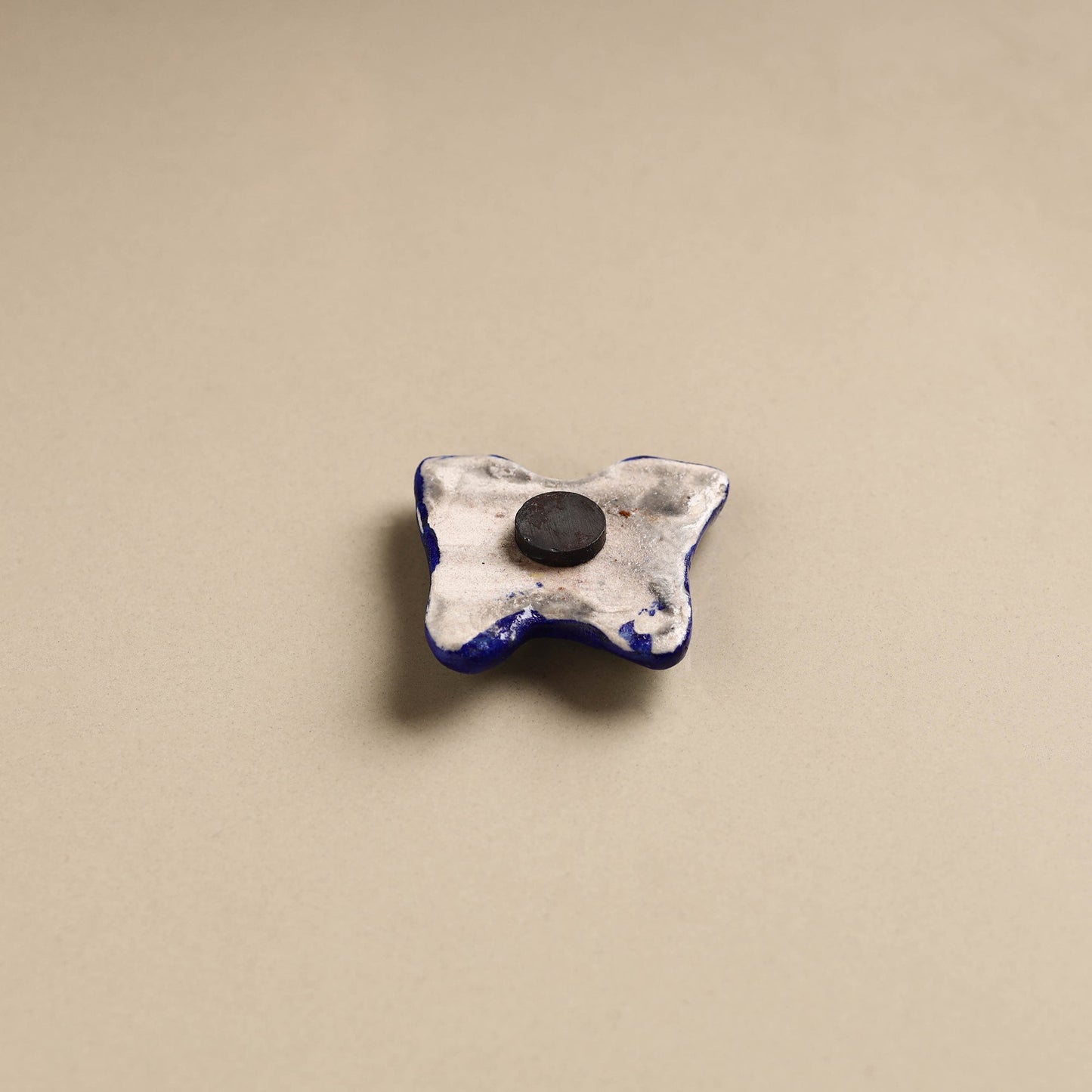 Butterfly - Original Blue Pottery Ceramic Fridge Magnet