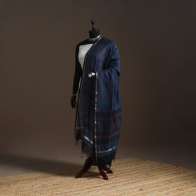 Chanderi silk bagh natural dyed dupatta with zari border 19