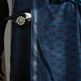 Chanderi silk bagh natural dyed dupatta with zari border 20