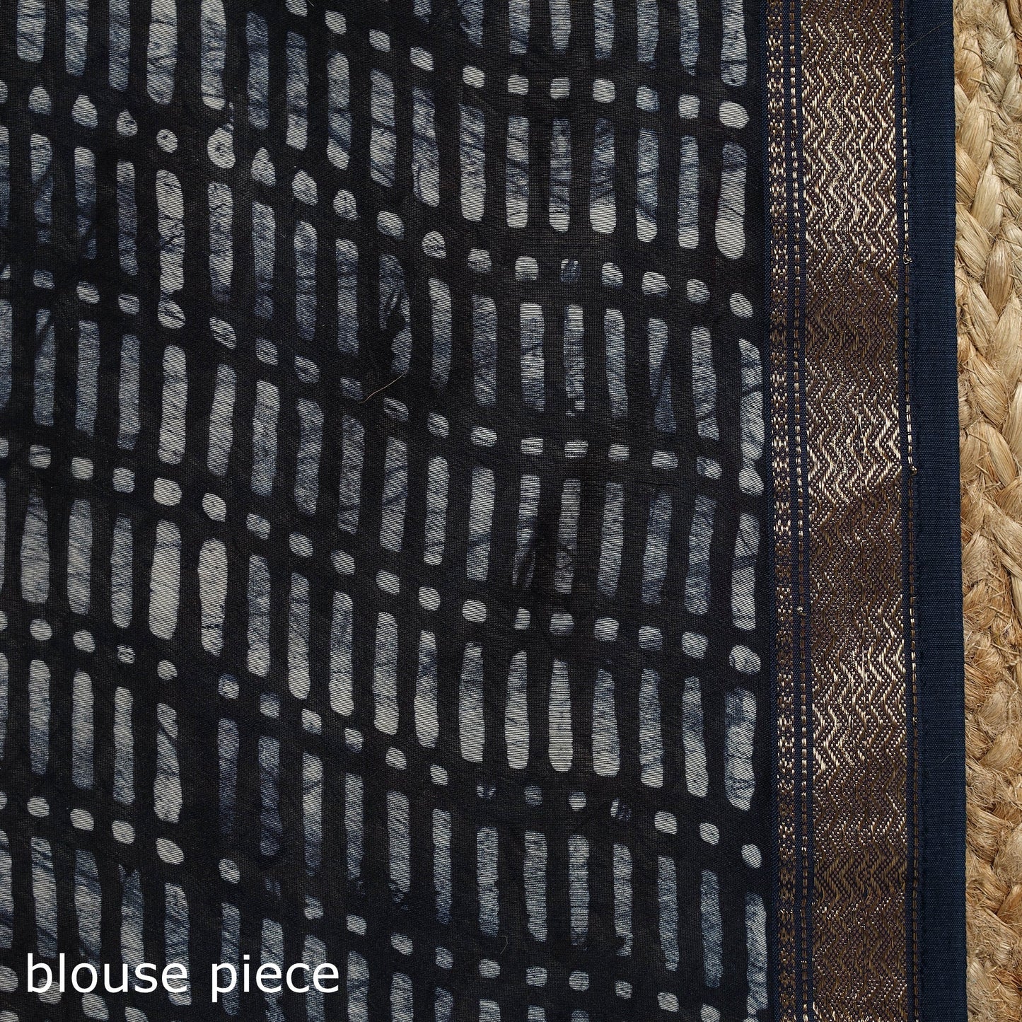 Chanderi silk hand batik saree 01 - handcrafted