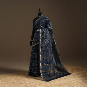 Chanderi silk hand batik saree 03 - handcrafted