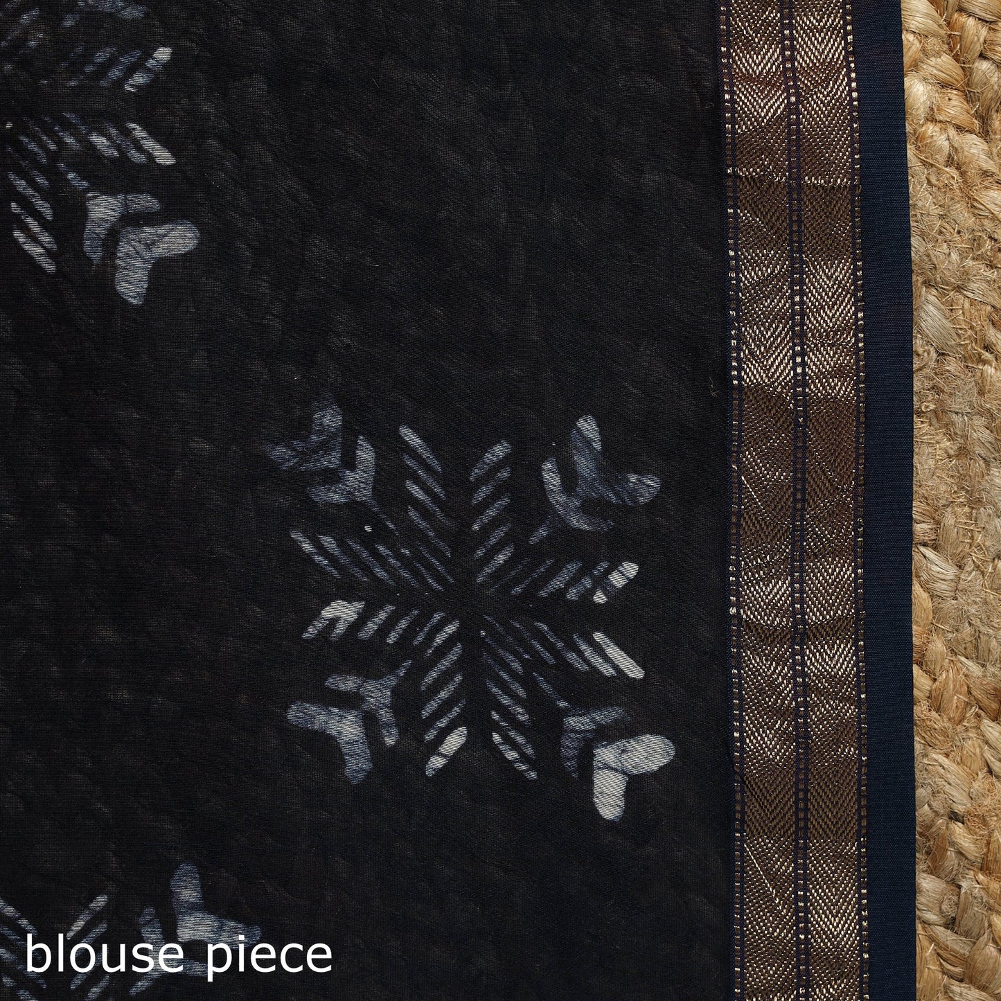 Chanderi silk hand batik saree 08 - handcrafted