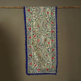 Buy Chanderi Silk Hand Embroidered Stole