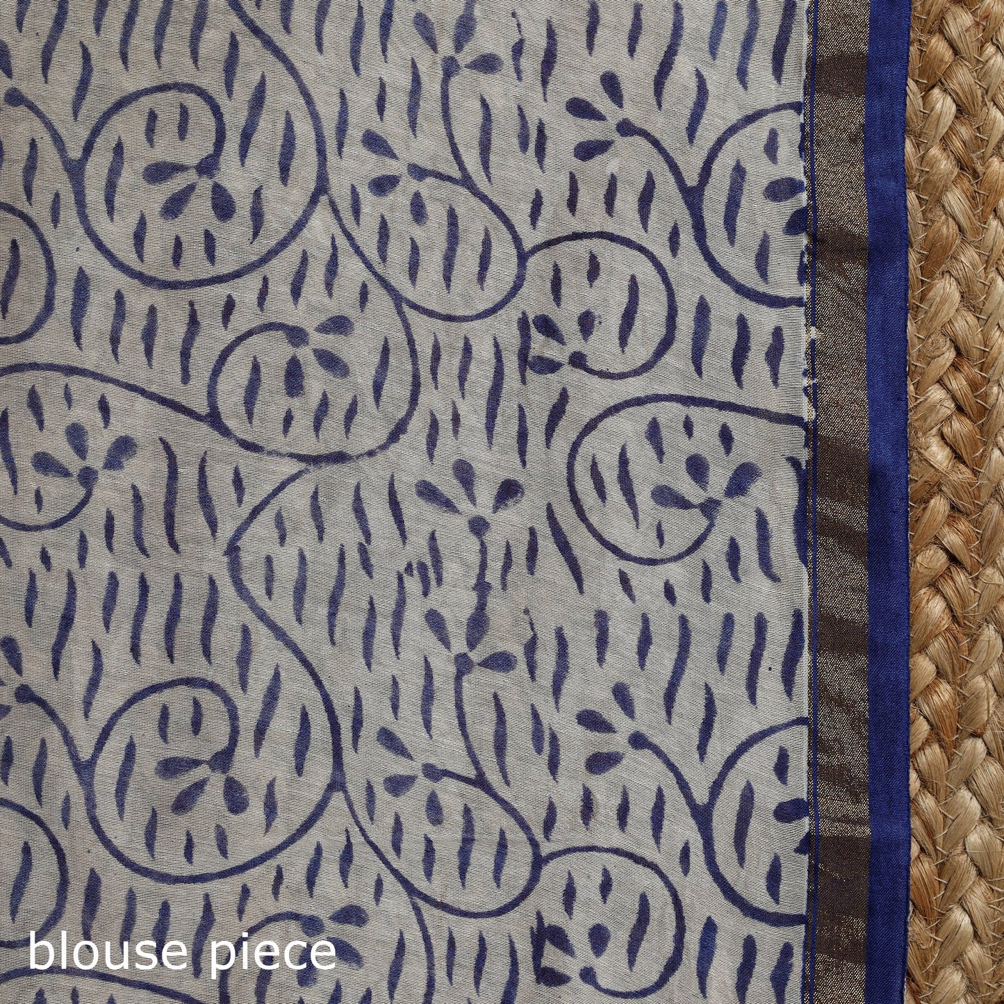 Chanderi silk hand sanganeri saree with zari border 04