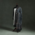 Blue - chanderi silk kutch hand block print natural dyed