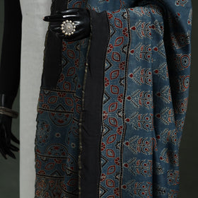 Chanderi silk kutch hand block print natural dyed handloom