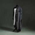 Blue - chanderi silk kutch hand block print natural dyed