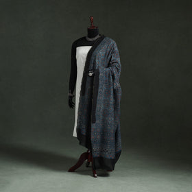 Chanderi silk kutch hand block print natural dyed handloom