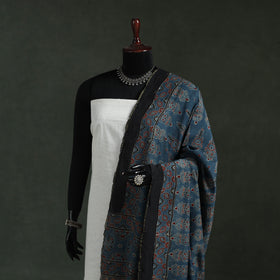 Chanderi silk kutch hand block print natural dyed handloom