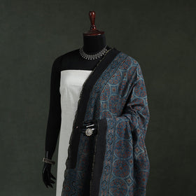 Chanderi silk kutch hand block print natural dyed handloom