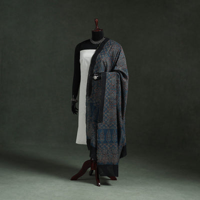 Chanderi silk kutch hand block print natural dyed handloom