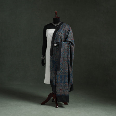 Chanderi silk kutch hand block print natural dyed handloom