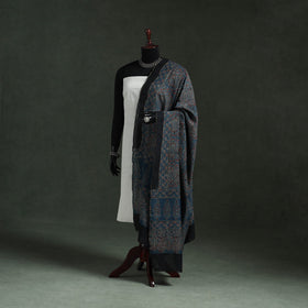 Chanderi silk kutch hand block print natural dyed handloom