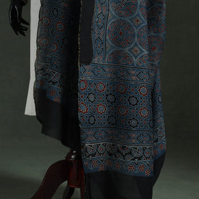 Chanderi silk kutch hand block print natural dyed handloom