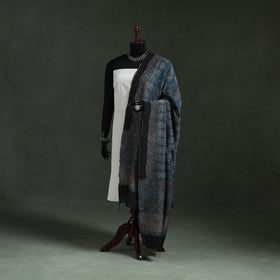 Chanderi silk kutch hand block print natural dyed handloom