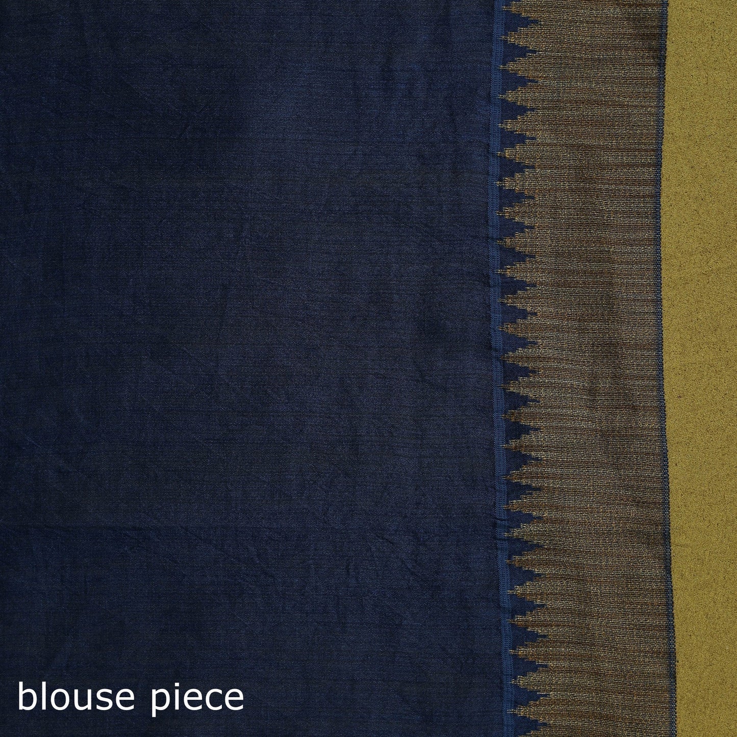 Chanderi silk nui shibori tie-dye saree with ghicha border