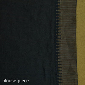 Chanderi silk nui shibori tie-dye saree with ghicha border