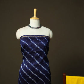 Chanderi silk shibori tie-dye 3pc unstitched dress material