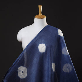 Buy Blue Chanderi Silk Shibori Tie-Dye Fabric Online