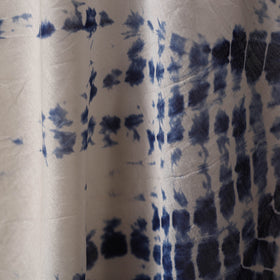 Blue - chanderi silk tie-dye shibori fabric 02 - handcrafted