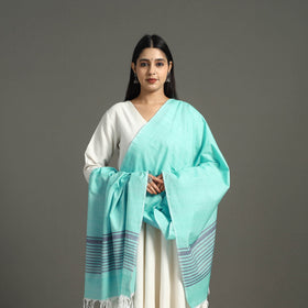 Blue - chendamangalam kuriappilly cotton handloom dupatta
