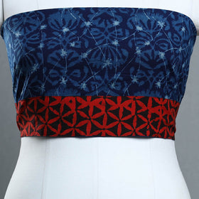 Blue - cotton akola blouse piece 141 - handcrafted