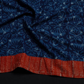 Blue - cotton akola blouse piece 142 - handcrafted