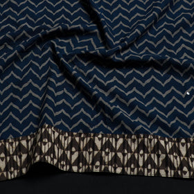 Blue - cotton akola blouse piece 162 - handcrafted