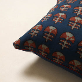 Blue - cotton akola cushion cover 41 - handcrafted