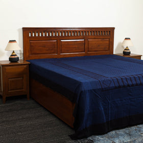 Blue - cotton bagh double bed sheet (108 x 90 in) 14