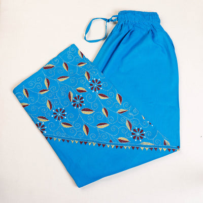  Cotton Bengal Kantha Embroidery Palazzo