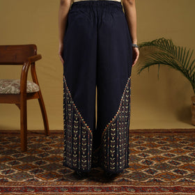 Buy Cotton Bengal Kantha Hand Embroidery Palazzo