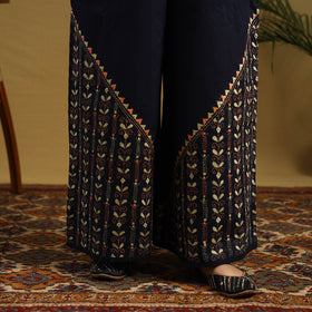 Buy Cotton Bengal Kantha Hand Embroidery Palazzo
