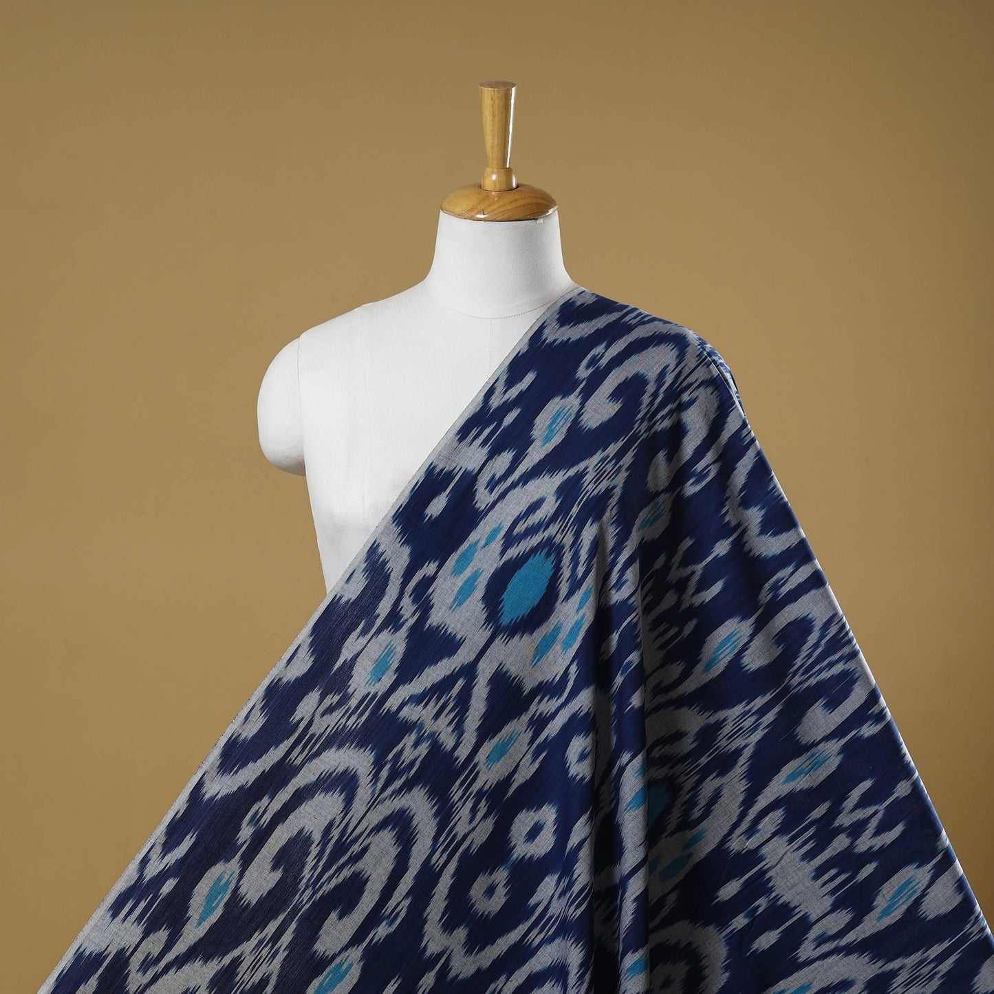 Cotton central asian pochampally ikat fabric 10