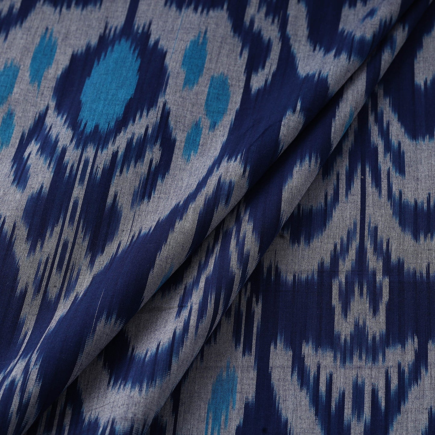 Cotton central asian pochampally ikat fabric 10