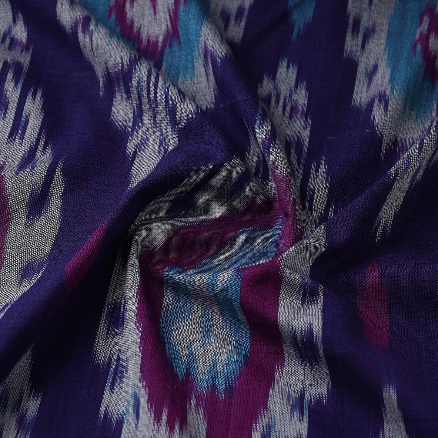 Cotton central asian pochampally ikat fabric 30