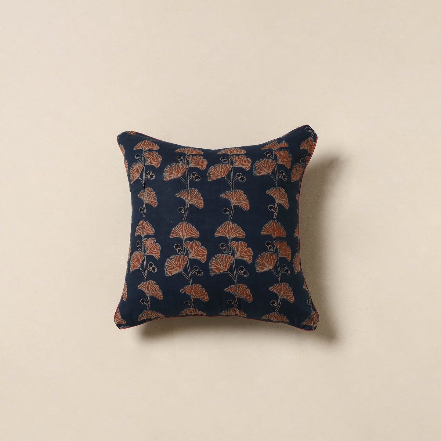 Blue - cotton cushion cover 21 - handcrafted