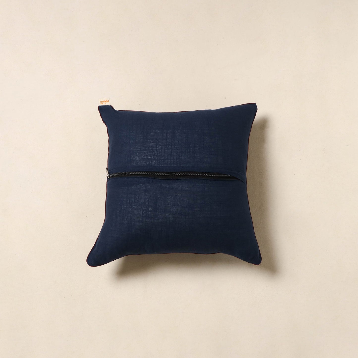 Blue - cotton cushion cover 32 - handcrafted
