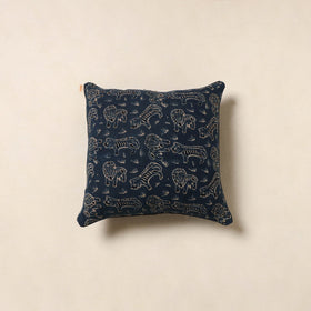 Blue - cotton cushion cover 34 - handcrafted