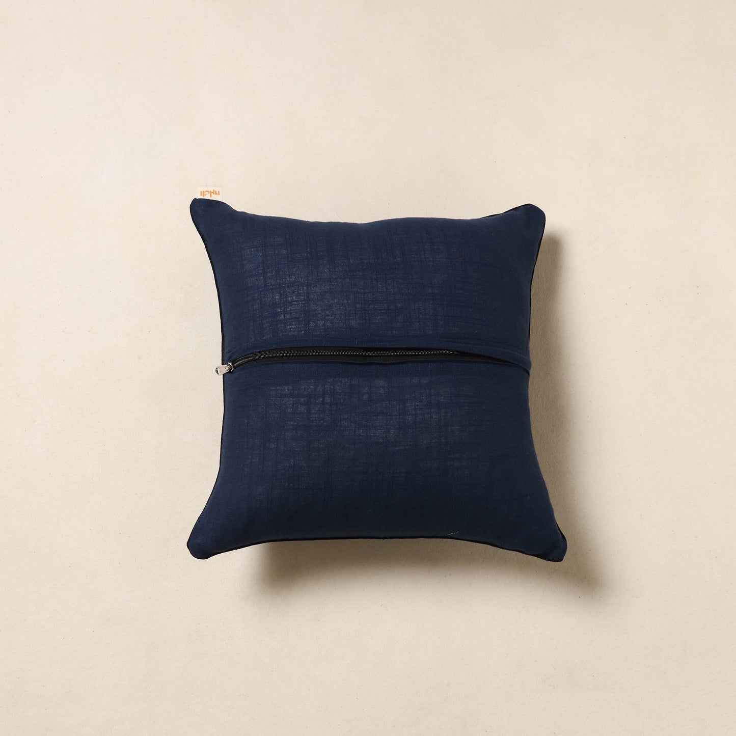 Blue - cotton cushion cover 34 - handcrafted