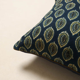 Blue - cotton cushion cover 35 - handcrafted