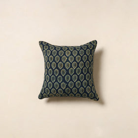 Blue - cotton cushion cover 35 - handcrafted