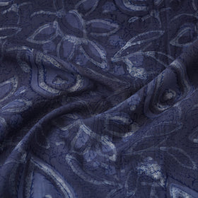Cotton Blue Dabu Bagru Block Print Fabric