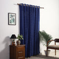 Buy Cotton Door Blue Pochampally Ikat Curtain