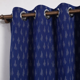 Buy Cotton Door Blue Pochampally Ikat Curtain