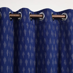 Buy Cotton Door Blue Pochampally Ikat Curtain