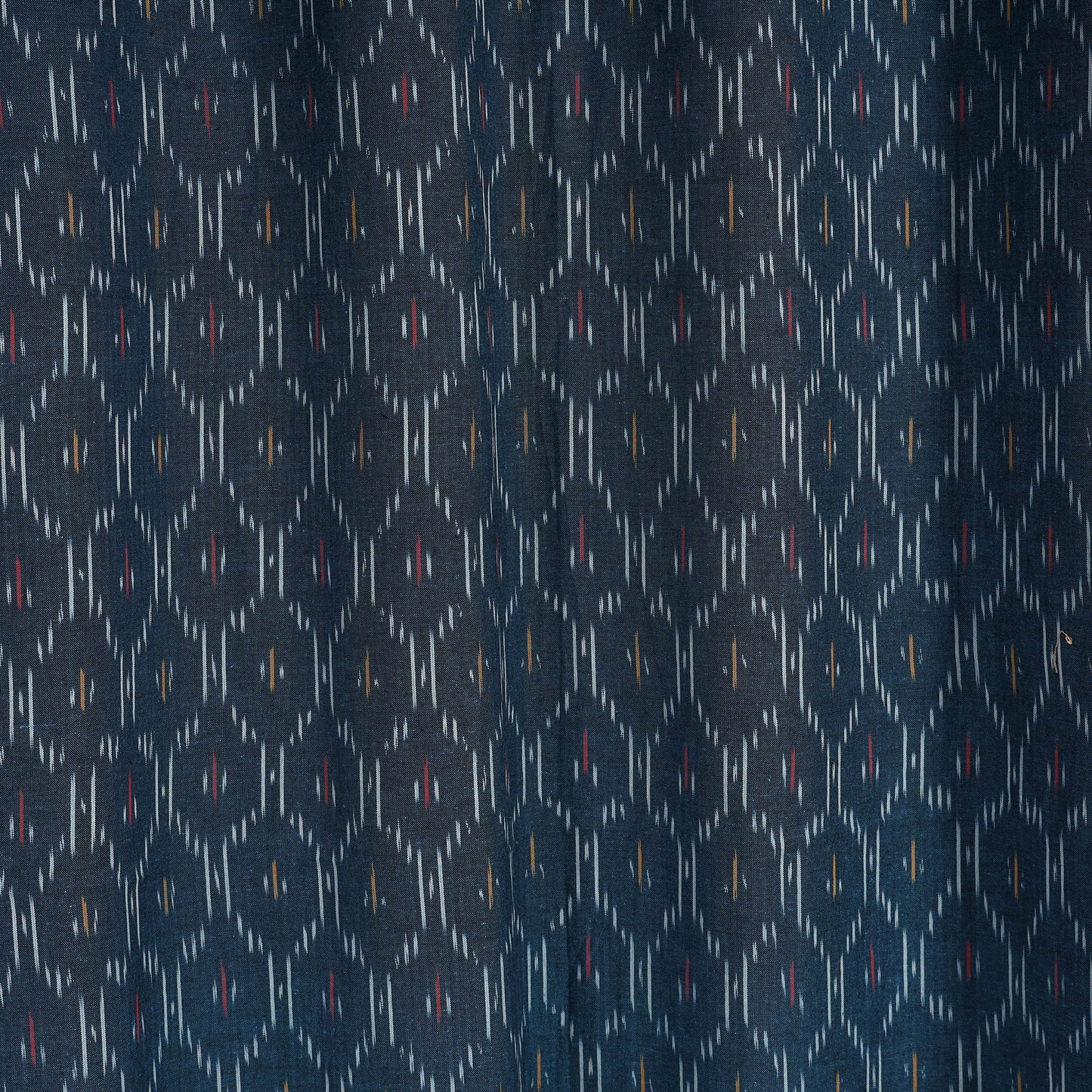 Blue - cotton door pochampally ikat curtain (7 x 3 feet)